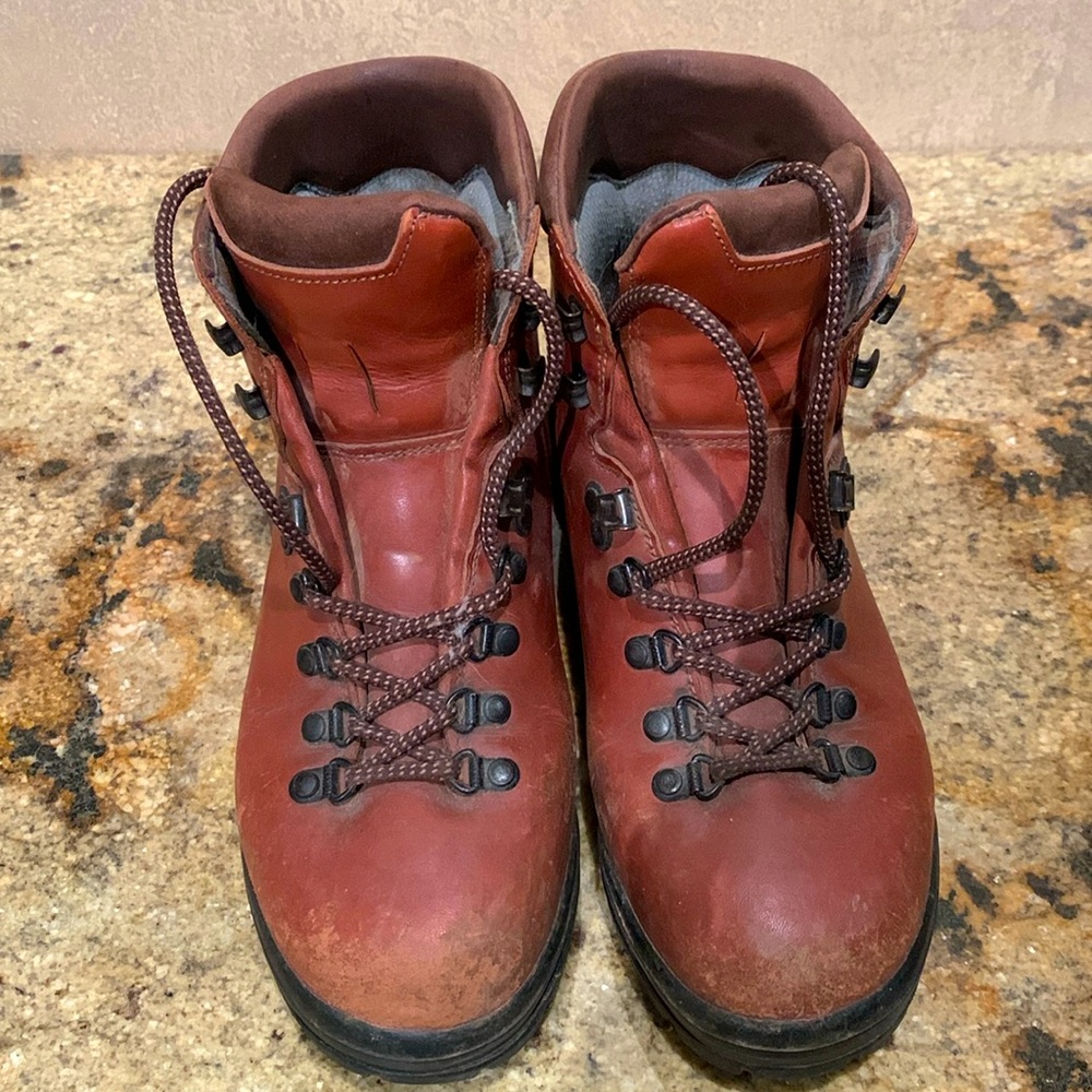 Women’s Scarpa hiking boots.